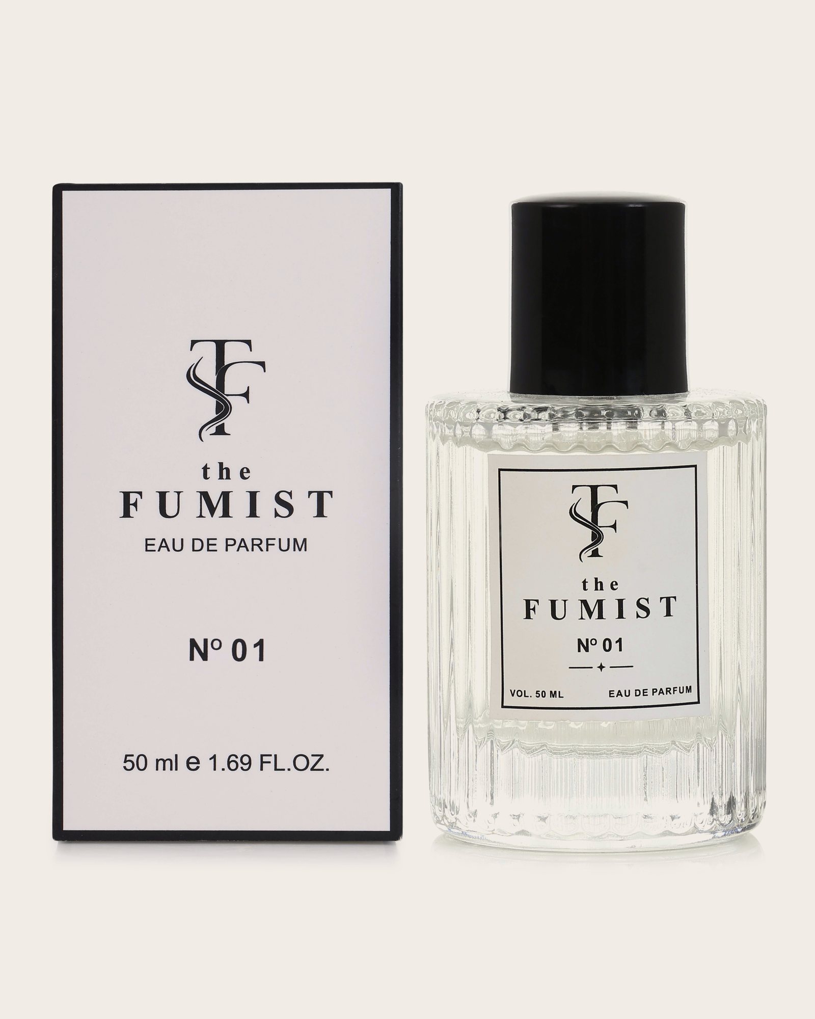 N° 01 — Aromatic Woody, bottle and box