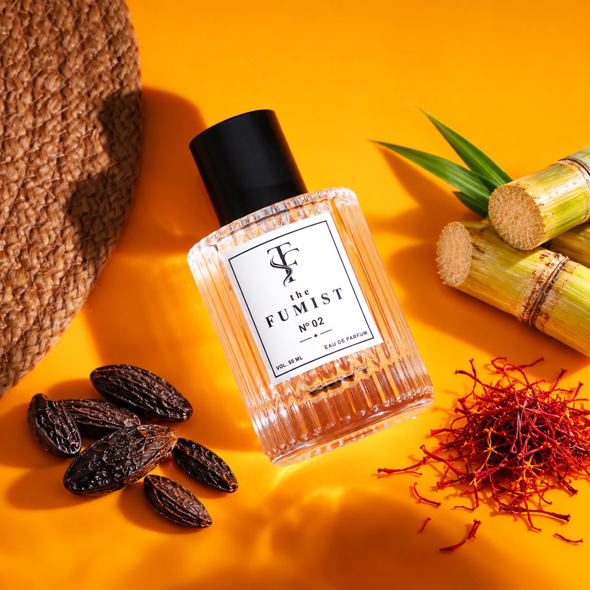 N° 02 among tonka, cane sugar and saffron
