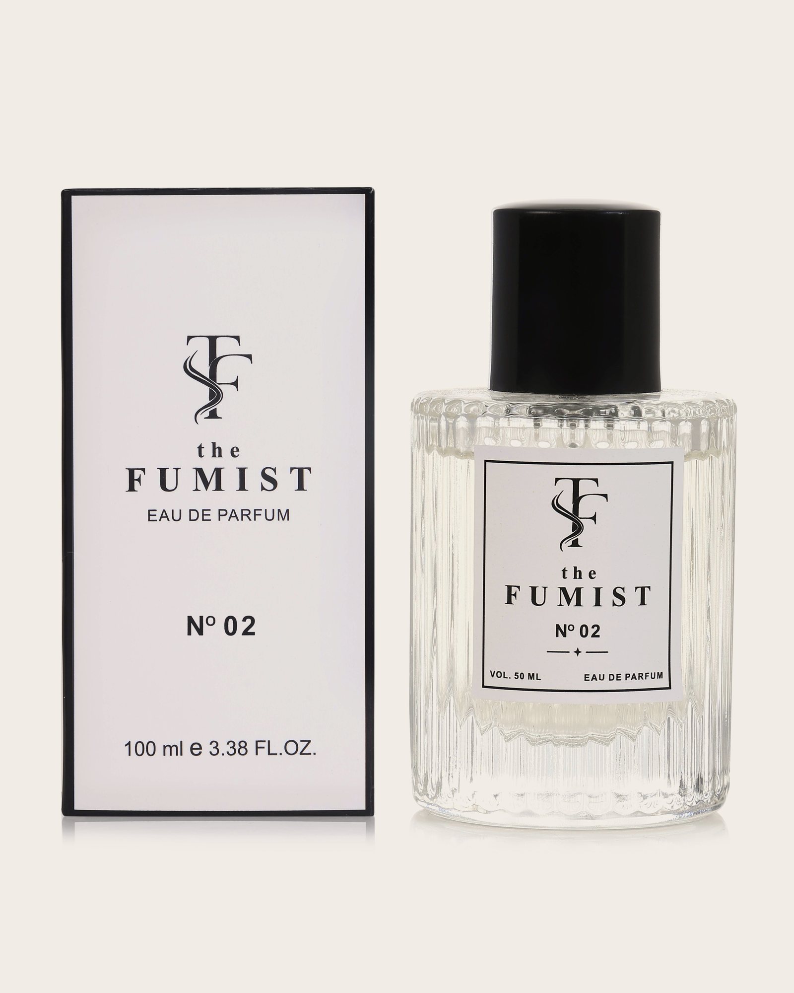 N° 02 — Amber Oud, bottle and box