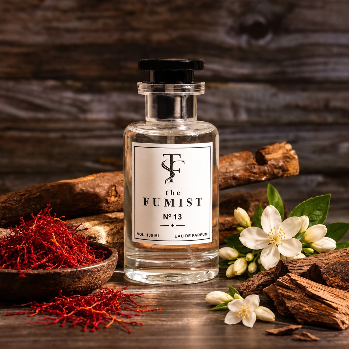 N° 13 among saffron, jasmine and cedar