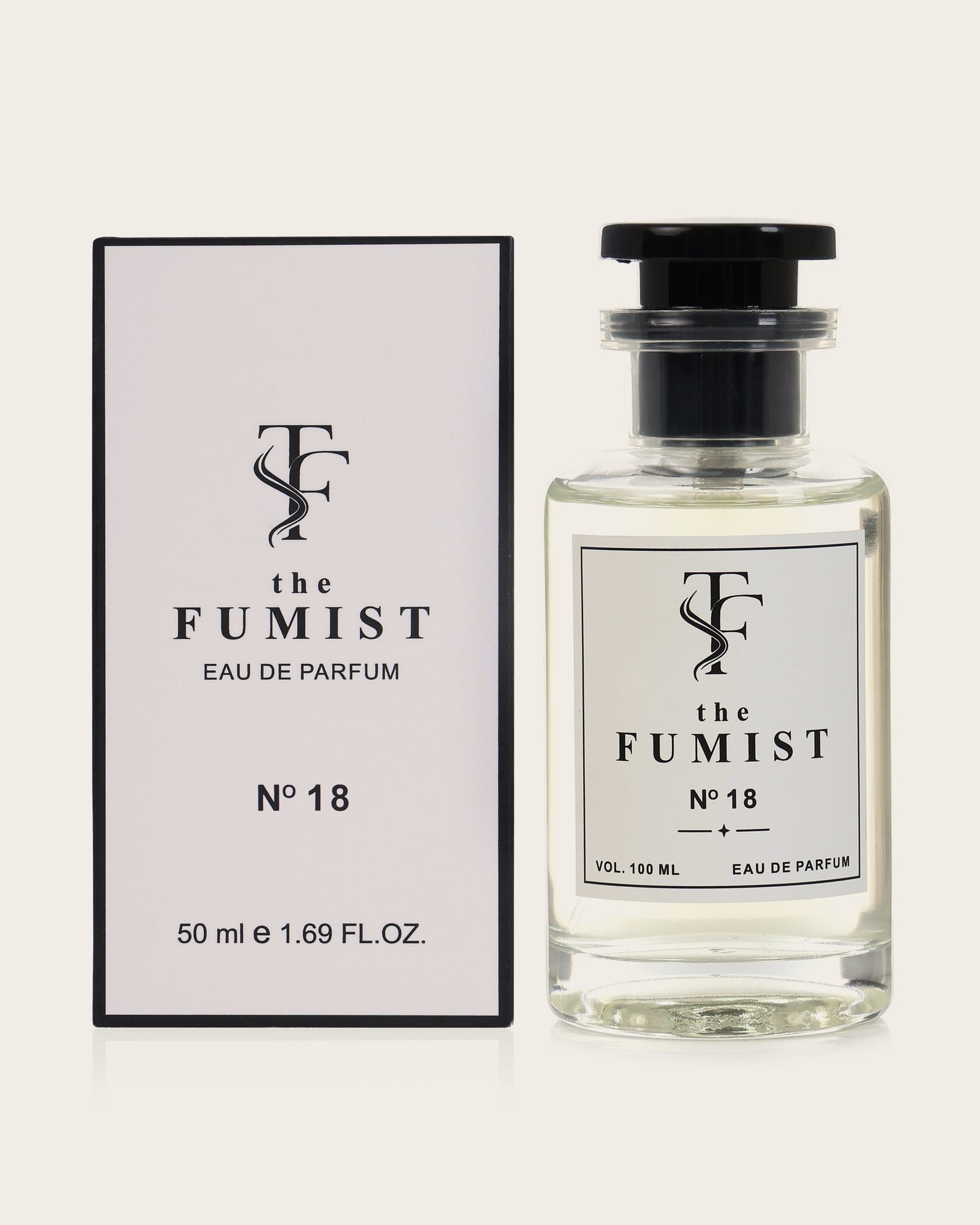 N° 18 — Amber Gourmand, bottle and box